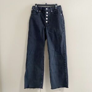 Madewell The Perfect Vintage Wide Leg Crop Jeans Size 25
